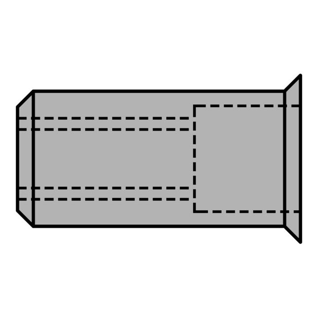 GESIPA blind rivet nut Rivet shank d x l 9 x 15.5 mm M6 ( 4000813791 )