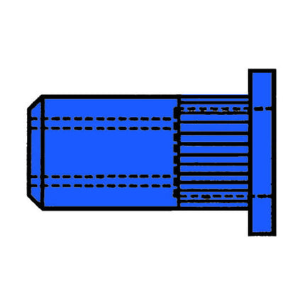 GESIPA blind rivet nut Rivet shank d x l 9 x 15.5 mm M6 ( 4000813529 )