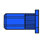 GESIPA Blindnietmutter Nietschaft d x l 9 x 15,5 mm M6 ( 4000813529 )