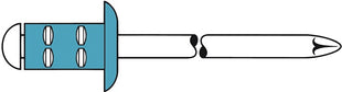 Nit zrywalny GESIPA PolyGrip(R) trzon nitu d x l 3,2 x 8 mm ( 4000813624 )