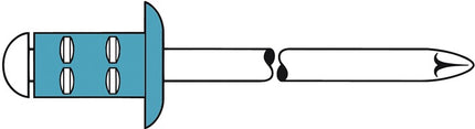 Remache ciego GESIPA Vástago de remache PolyGrip(R) d x l 3,2 x 8 mm ( 4000813624 )