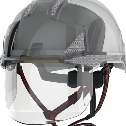 Casco de escalada industrial JSP EVO(R) VISTAshield(R) Dualswitch(TM) blanco/humo ( 4000370817 )