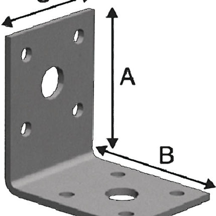 Conector angular SIMPSON STRONG TIE FLVW40/100 FLVW40/100 53x53mm ( 3000257534 )