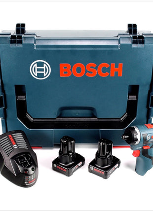 Bosch GSR 12V-20 HX Professional Akku Bohrschrauber mit 2x GBA 12V 4 Ah Akku und GAL 1230 Ladegerät in L-Boxx - Toolbrothers