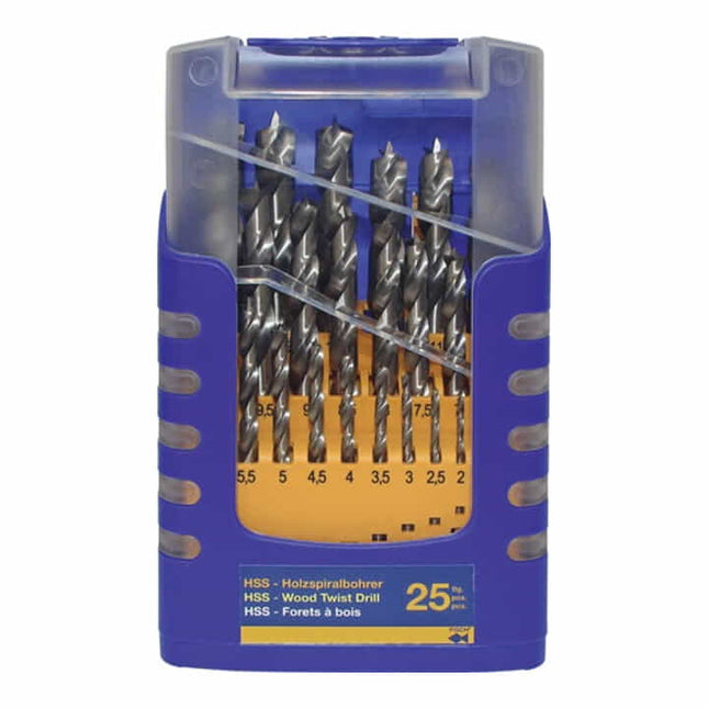 FISCH-TOOLS wood twist drill set 013G 25-piece ( 4000863170 )