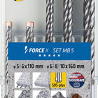 ALPEN Jeu de forets marteaux Force X 5 pièces SDS-Plus ( 4000864677 )