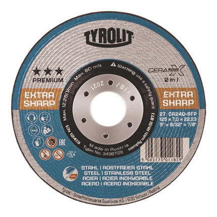 Disco abrasivo TYROLIT CERABOND X D125xS4mm (4000845213)