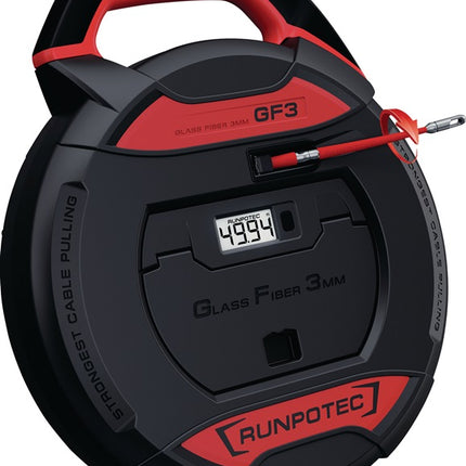 Dispositivo tiracables RUNPOTEC GF3 longitud de cinta 20 m radio de curvatura 38 mm (4000818684)