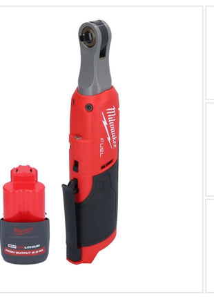 Milwaukee M12 FHIR14-251 carraca a batería 12 V 47 Nm 1/4" sin escobillas + 1x batería 2,5 Ah - sin cargador