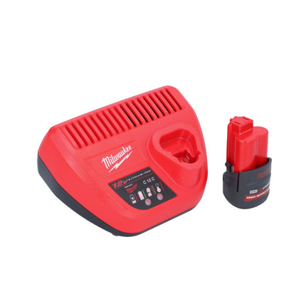 Milwaukee M12 FHIR14-251 carraca a batería 12 V 47 Nm 1/4" sin escobillas + 1x batería 2,5 Ah + cargador