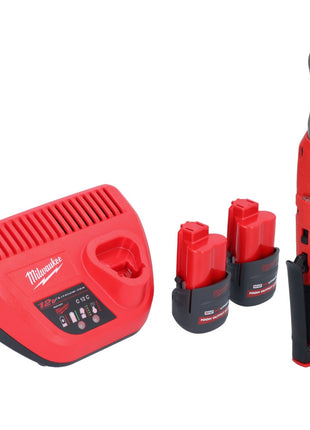 Milwaukee M12 FHIR14-252 carraca a batería 12 V 47 Nm 1/4" sin escobillas + 2x batería 2,5 Ah + cargador