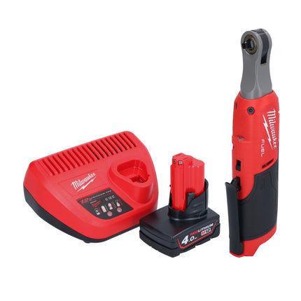 Milwaukee M12 FHIR14-401 carraca a batería 12 V 47 Nm 1/4" sin escobillas + 1x batería 4,0 Ah + cargador