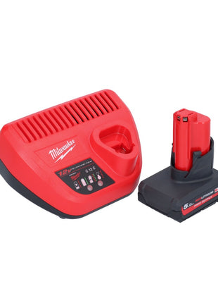 Milwaukee M12 FHIR14-501 carraca a batería 12 V 47 Nm 1/4" sin escobillas + 1x batería 5,0 Ah + cargador