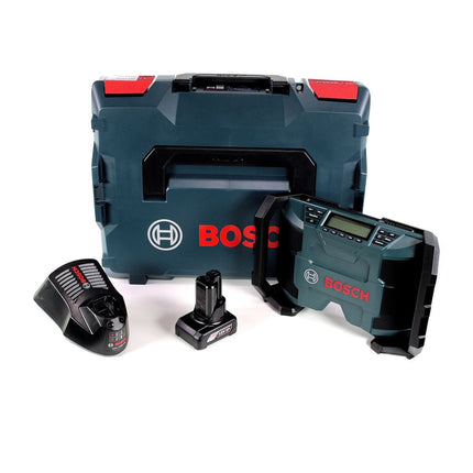 Bosch GPB 12V-10 Akku Baustellenradio 12V + 1x Akku 6,0Ah + Ladegerät + L-Boxx - Toolbrothers