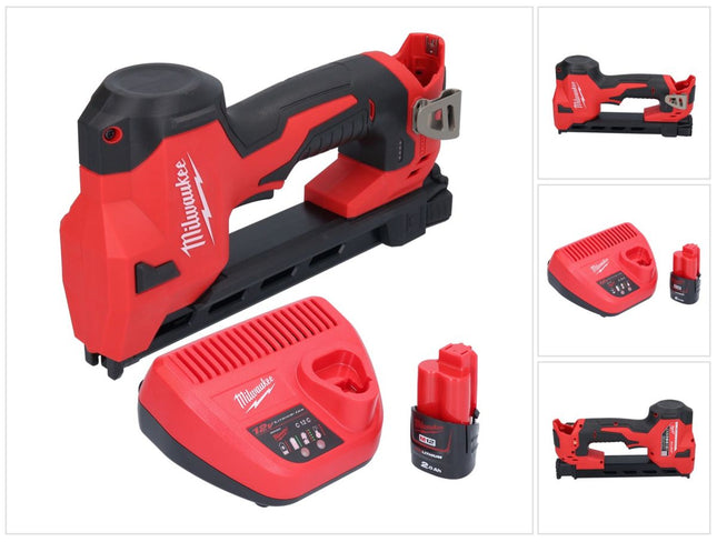 Milwaukee M12 BCST-201 cordless tacker 12 V 19 x 25.4 mm + 1x rechargeable battery 2.0 Ah + charger