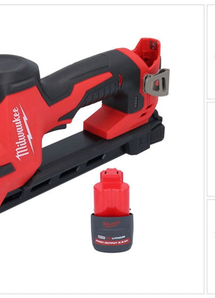 Milwaukee M12 BCST-251 Batterie agrafeuse 12 V 19 x 25,4 mm + 1x batterie 2,5 Ah - sans chargeur