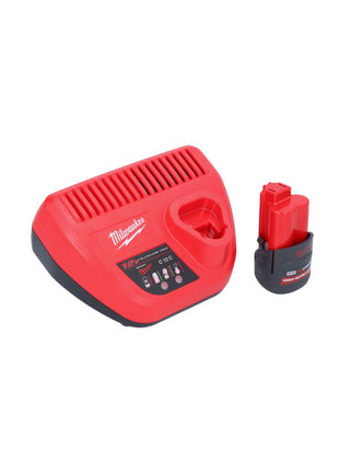 Grapadora a batería Milwaukee M12 BCST-251 12 V 19 x 25,4 mm + 1x batería 2,5 Ah + cargador