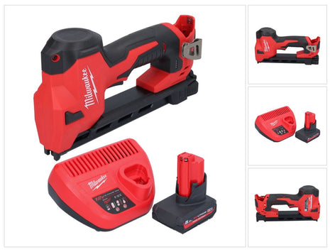 Grapadora a batería Milwaukee M12 BCST-501 12 V 19 x 25,4 mm + 1x batería 5,0 Ah + cargador