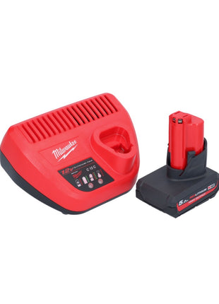 Milwaukee M12 BCST-501 Agrafeuse sans fil 12 V 19 x 25,4 mm + 1x batterie 5,0 Ah + chargeur