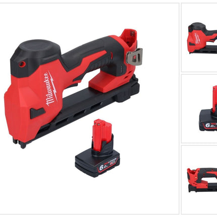 Milwaukee M12 BCST-601 tachuela sin cable 12 V 19 x 25,4 mm + 1x batería recargable 6,0 Ah - sin cargador