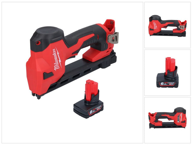 Milwaukee M12 BCST-601 cordless tacker 12 V 19 x 25.4 mm + 1x rechargeable battery 6.0 Ah - without charger