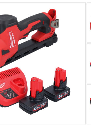 Milwaukee M12 BCST-602 wkrętarka akumulatorowa 12 V 19 x 25,4 mm + 2x akumulator 6,0 Ah + ładowarka