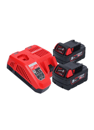 Bomba de trasvase a batería Milwaukee M18 BTP-502 18 V 1817 l/h + 2x baterías 5,0 Ah + cargador