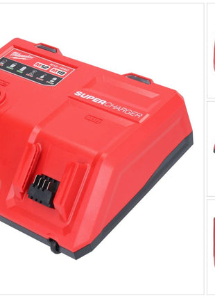 Cargador rápido Milwaukee M12-18SC 12 V / 18 V 13,5 amperios (4932471735) para baterías Li-Ion