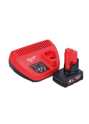 Milwaukee M12 BDC8-401C Akumulatorowy udrażniacz do rur 12 V + 1x akumulator 4,0 Ah + ładowarka + spirala + wiadro