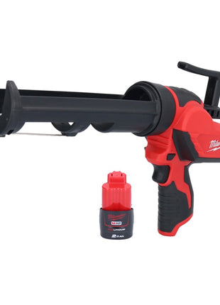 Pistola de cartuchos a batería Milwaukee M12 PCG/310-201 12 V 310 ml + 1x batería 2,0 Ah - sin cargador