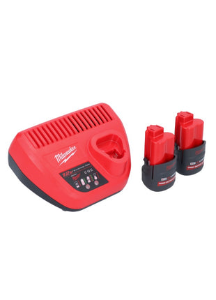 Pistola de cartuchos a batería Milwaukee M12 PCG/310-252 12 V 310 ml + 2x baterías 2,5 Ah + cargador