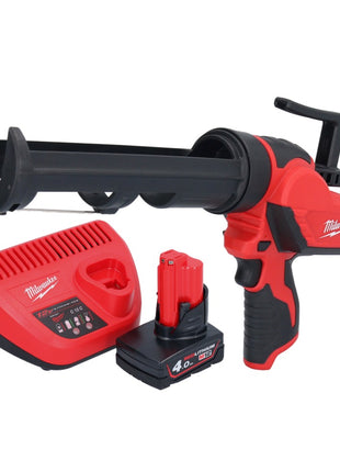 Pistola de cartuchos a batería Milwaukee M12 PCG/310-401 12 V 310 ml + 1x batería 4,0 Ah + cargador