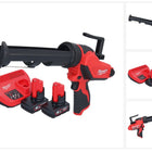 Pistola de cartuchos a batería Milwaukee M12 PCG/310-402 12 V 310 ml + 2x baterías 4,0 Ah + cargador