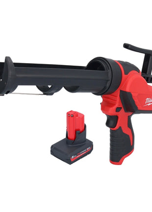 Pistola de cartuchos a batería Milwaukee M12 PCG/310-501 12 V 310 ml + 1x batería 5,0 Ah - sin cargador