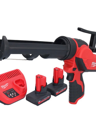 Pistola de cartuchos a batería Milwaukee M12 PCG/310-502 12 V 310 ml + 2x baterías 5,0 Ah + cargador