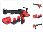 Pistola de cartuchos a batería Milwaukee M12 PCG/310-502 12 V 310 ml + 2x baterías 5,0 Ah + cargador