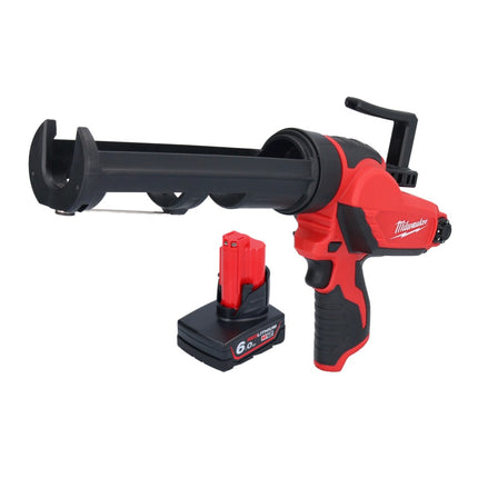 Pistola de cartuchos a batería Milwaukee M12 PCG/310-601 12 V 310 ml + 1x batería 6,0 Ah - sin cargador