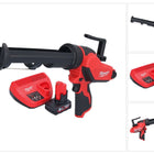 Pistola de cartuchos a batería Milwaukee M12 PCG/310-601 12 V 310 ml + 1x batería 6,0 Ah + cargador