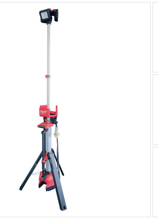 Foco de construcción a batería Milwaukee M18 HOSALC-0 18 V 1,0 - 2,20 m 6000 lm Solo (4933478116) - sin batería, sin cargador