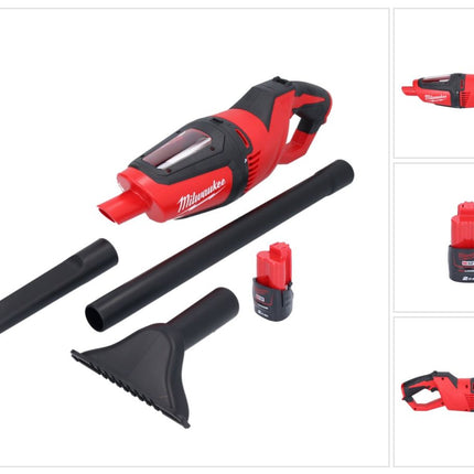 Aspirador de batería Milwaukee M12 HV-201 12 V + 1x batería 2,0 Ah - sin cargador