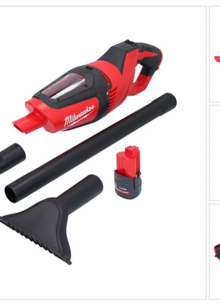 Aspirateur à batterie Milwaukee M12 HV-251 12 V + 1x batterie 2,5 Ah - sans chargeur