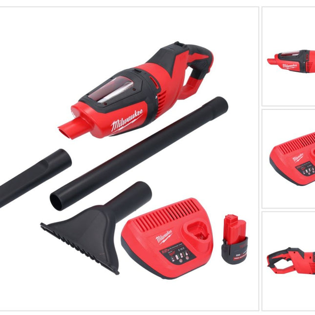 Aspirador a batería Milwaukee M12 HV-251 12 V + 1x batería 2,5 Ah + cargador