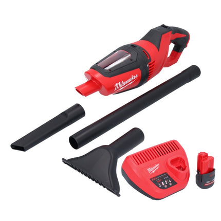 Aspirador a batería Milwaukee M12 HV-251 12 V + 1x batería 2,5 Ah + cargador