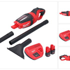 Aspirador a batería Milwaukee M12 HV-252 12 V + 2x baterías 2,5 Ah + cargador