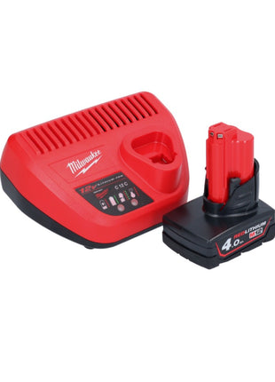 Aspirador a batería Milwaukee M12 HV-401 12 V + 1x batería 4,0 Ah + cargador