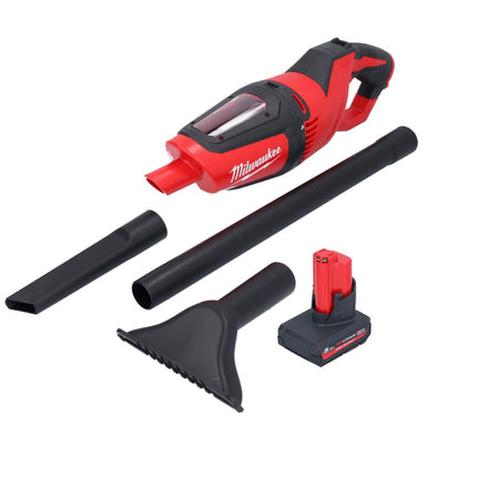 Aspirador de batería Milwaukee M12 HV-501 12 V + 1x batería 5,0 Ah - sin cargador