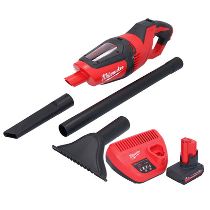 Aspirador a batería Milwaukee M12 HV-501 12 V + 1x batería 5,0 Ah + cargador