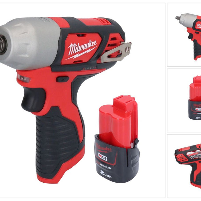 Avvitatore a impulsi a batteria Milwaukee M12 BIW38-201 12 V 135 Nm 3/8" + 1x batteria ricaricabile 2,0 Ah - senza caricabatterie