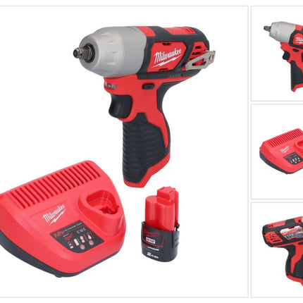 Milwaukee M12 BIW38-201 akumulatorowy klucz udarowy 12 V 135 Nm 3/8˝ + 1x akumulator 2,0 Ah + ładowarka