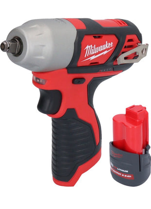 Llave de impacto inalámbrica Milwaukee M12 BIW38-251 12 V 135 Nm 3/8˝ + 1x batería 2,5 Ah - sin cargador